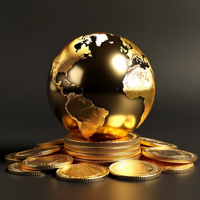 Golden Globe on Gold Coins