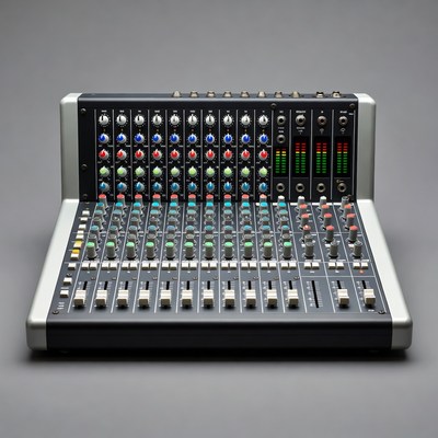 Professional Audio Mixing Console