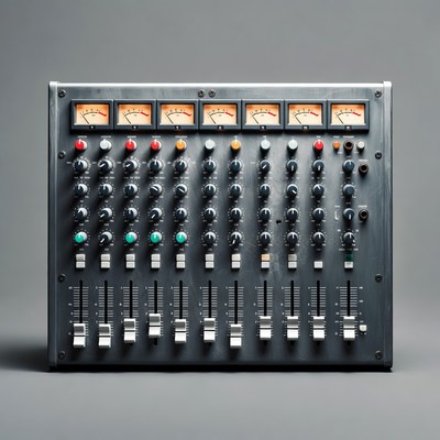 Vintage Audio Mixing Console