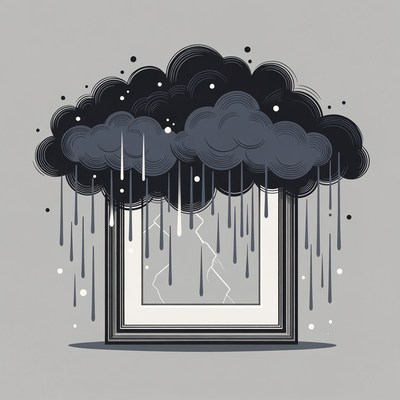 Stormy Clouds in Picture Frame
