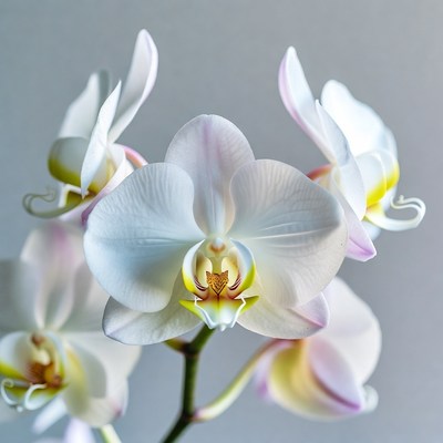 White Phalaenopsis Orchid Bloom