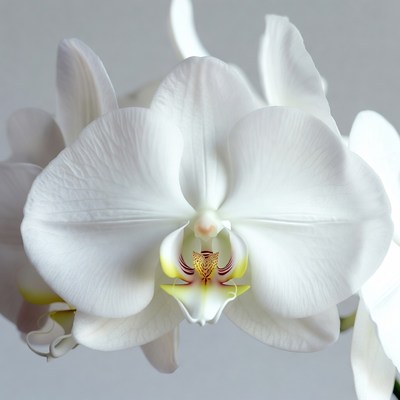 White Phalaenopsis Orchid Bloom