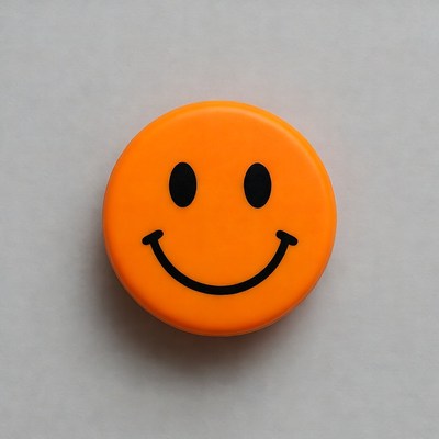 Orange Smiley Face Emoticon