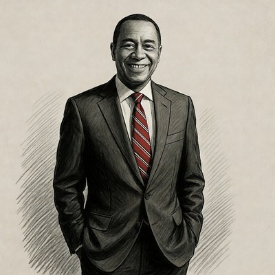 Smiling African-American man in suit