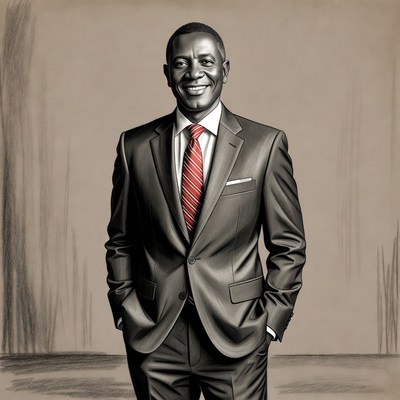 African-American man in suit smiling