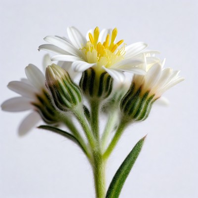 White Daisies with Buds