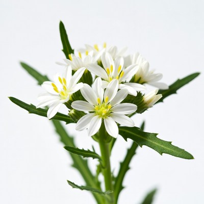 White Flowers with Yellow Centers