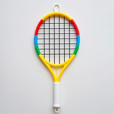 Colorful Yellow Kids Tennis Racket