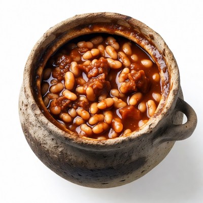 Baked Beans in Clay Pot