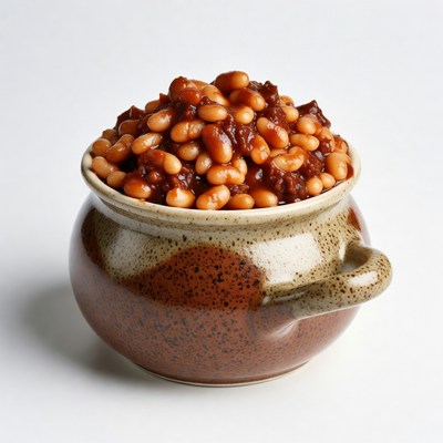 Baked Beans in Terracotta Pot