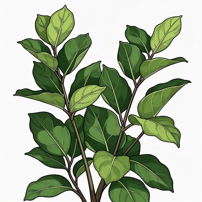 Green Leaf Plant Illustration