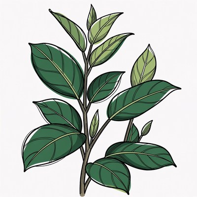 Green Leaf Plant Illustration