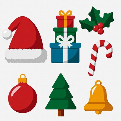Christmas Clipart Icons Set