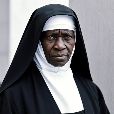 African-American nun in habit