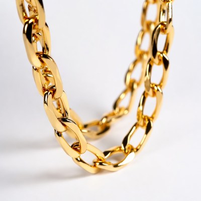 Shiny Gold Chain Necklace