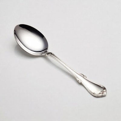 Elegant Silver Serving Spoon