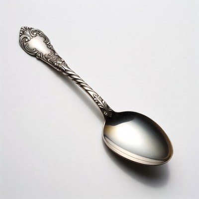 Vintage Ornate Silver Spoon