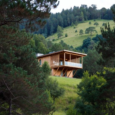 Modern Wooden House in Forest Hills