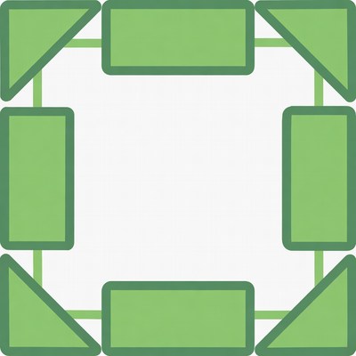 Green Square Frame Icon