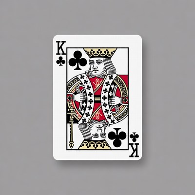 King of Clubs playing card
