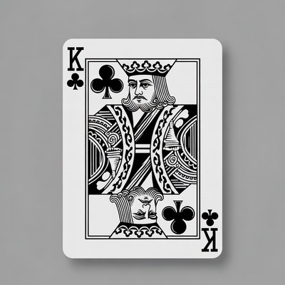 King of Clubs Playing Card
