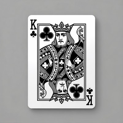 King of Clubs Playing Card