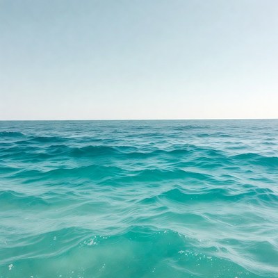 Turquoise Ocean Waves Horizon
