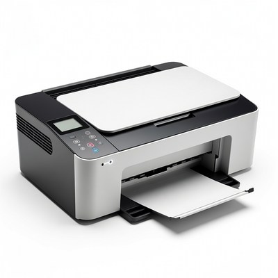 Modern Inkjet Printer with Paper Tray