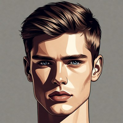 Handsome young man portrait