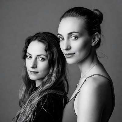 Two women posing together