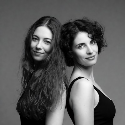 Two women standing together