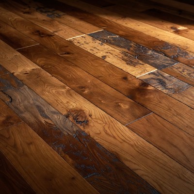 Rustic Reclaimed Hardwood Floor