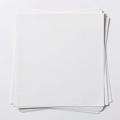 Stack of blank white paper