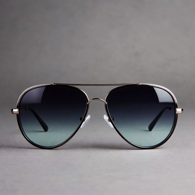Gradient aviator sunglasses isolated