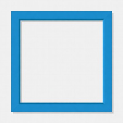 Blue Empty Picture Frame