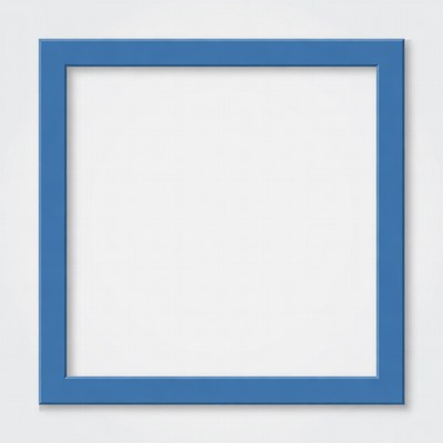 Blue Picture Frame Empty