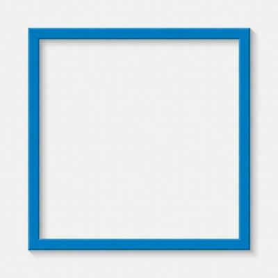Blue Picture Frame Isolated