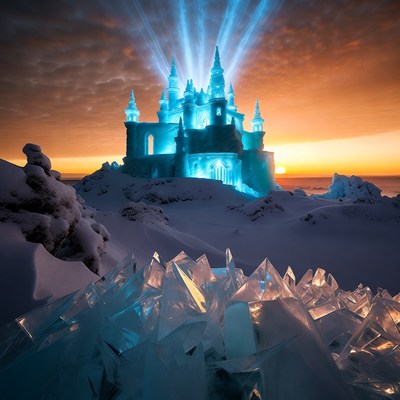 Ice Castle at Sunset