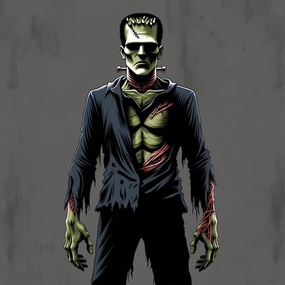 Frankenstein Monster Illustration