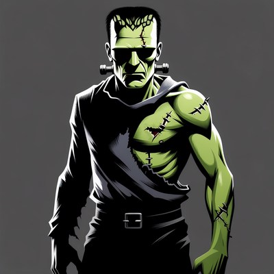 Frankenstein Monster Illustration