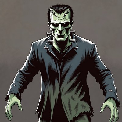 Frankenstein Monster Illustration