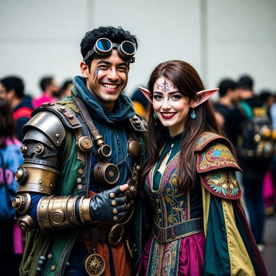 Steampunk Elf Cosplay Couple