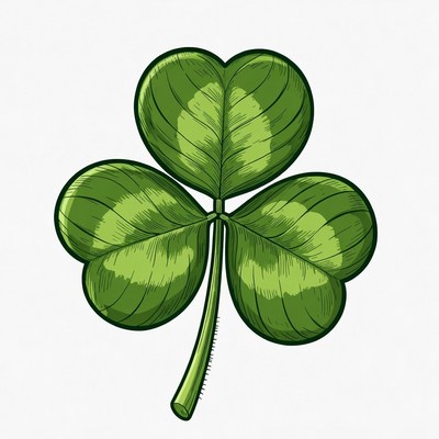 Three-leaf clover illustration