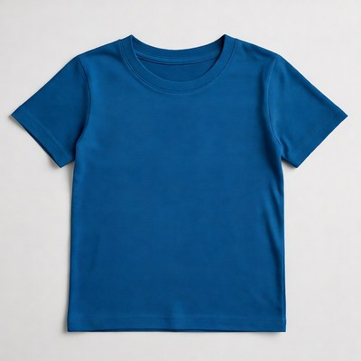 Blue children's t-shirt isolated