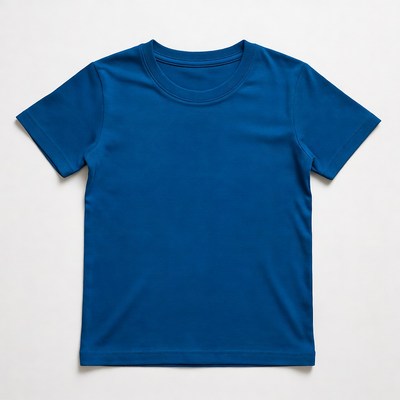 Blue children's t-shirt isolated