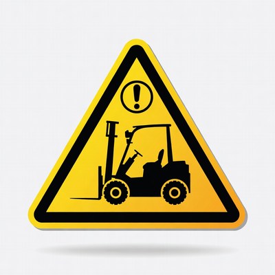Forklift Warning Sign