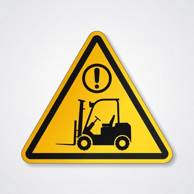 Forklift Warning Sign
