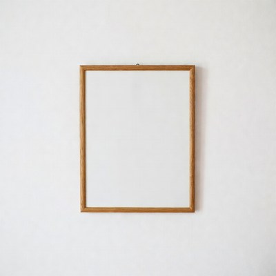 Wooden Framed Empty Picture Frame