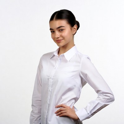 Young Asian woman in white shirt