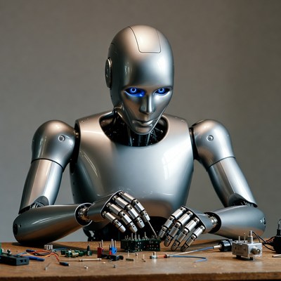 Robot repairing circuit board